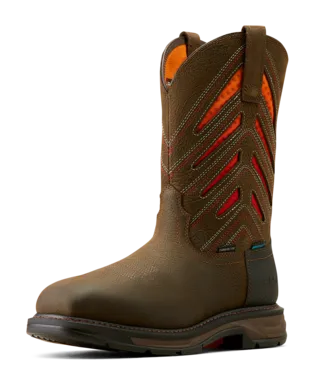 Ariat Boots, 11 inch WorkHog XT VentTEK Waterproof Carbon Toe Work Boot, 10050835 IRON COFFEE