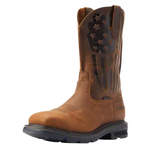 ARIAT MEN'S SIERRA SHOCK SHIELD PATRIOT STEEL TOE WORK BOOT - 10044426