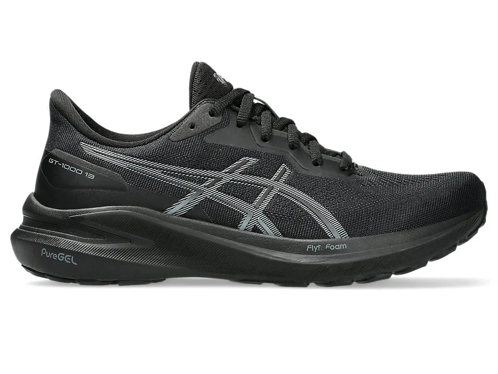 ASICS  WOMENS GT 1000 13 BLACK/BLACK