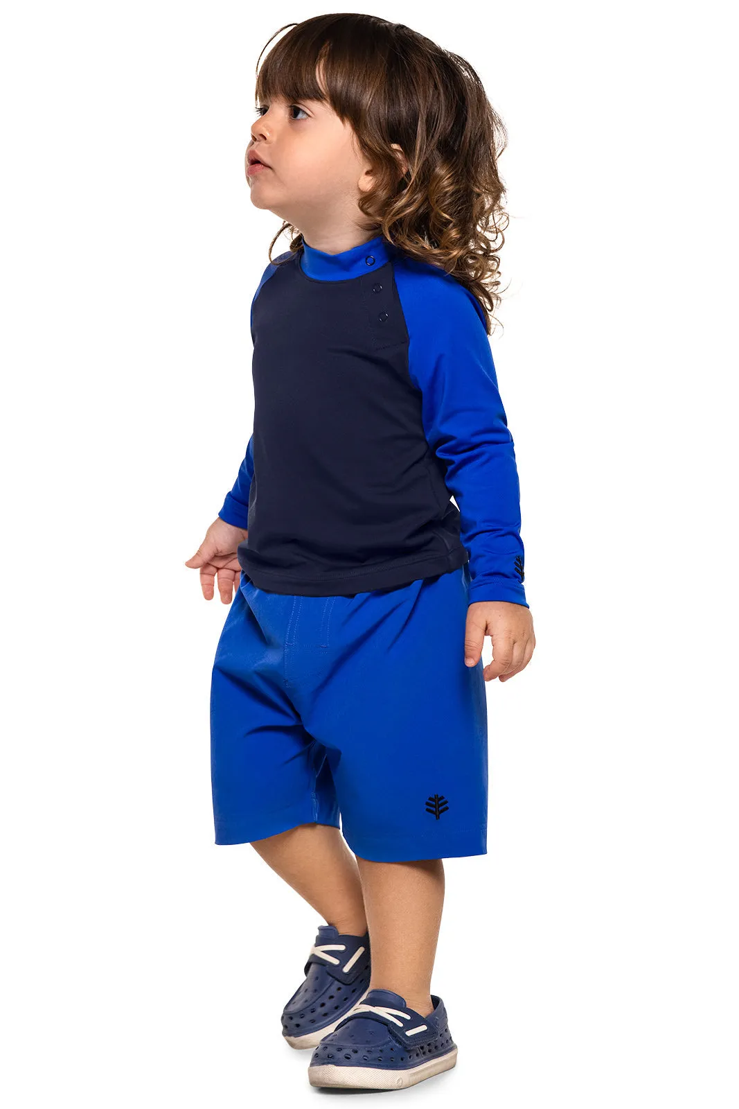 Baby Island Rash Guard Set  |  Navy Colorblock