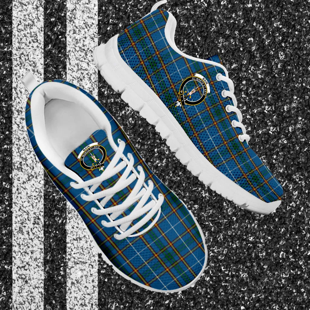 Bain Tartan Sneakers with Family Crest