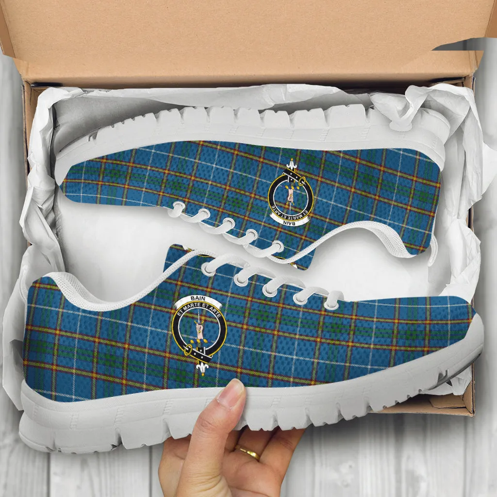 Bain Tartan Sneakers with Family Crest