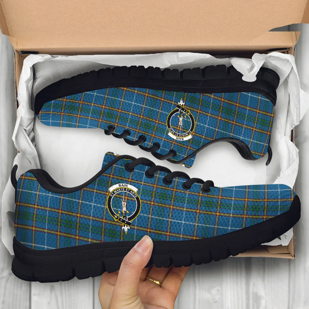 Bain Tartan Sneakers with Family Crest