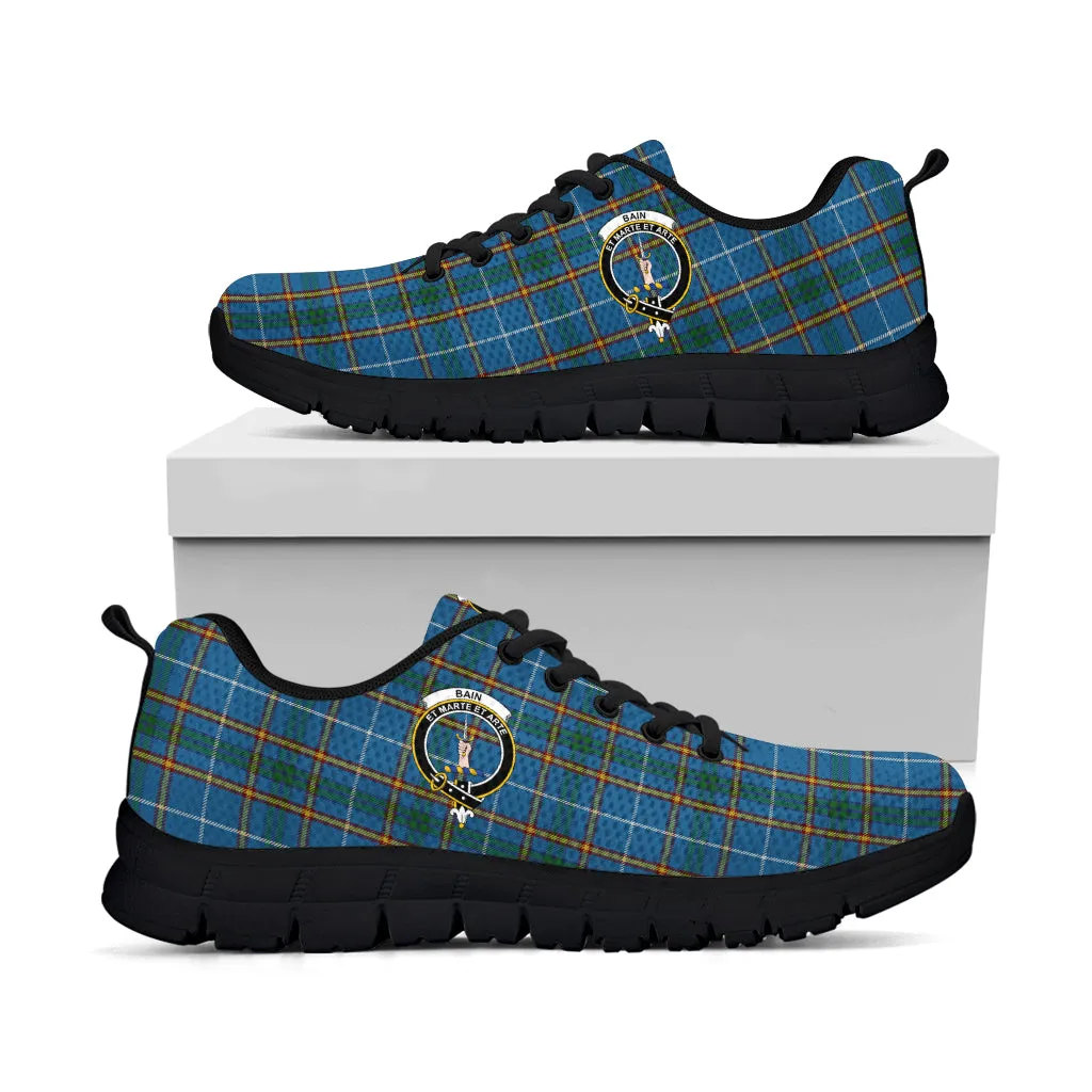 Bain Tartan Sneakers with Family Crest