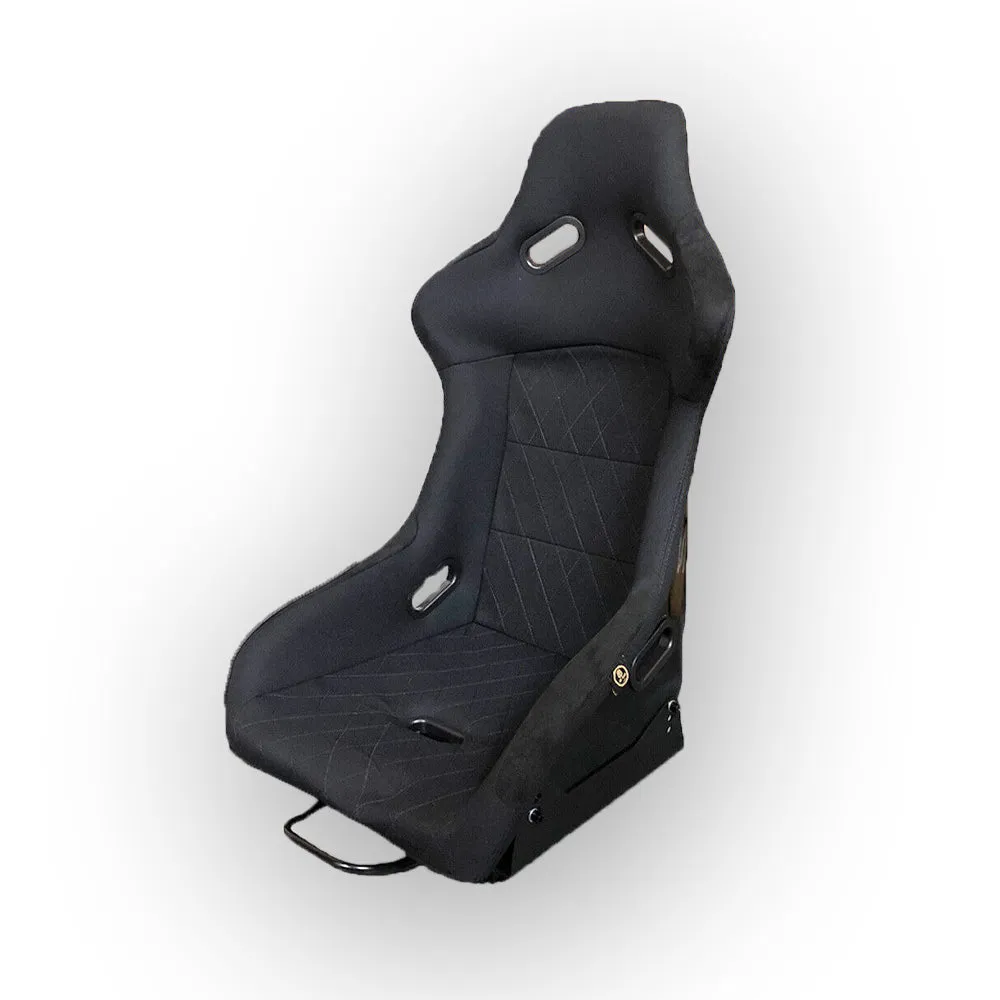 BB5 Wide XL Diamond Stitched Fixed Fibreglass Bucket Seat