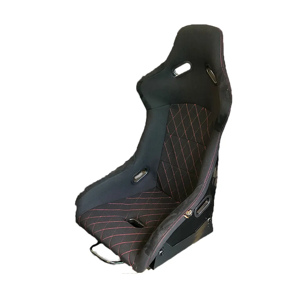 BB5 Wide XL Diamond Stitched Fixed Fibreglass Bucket Seat