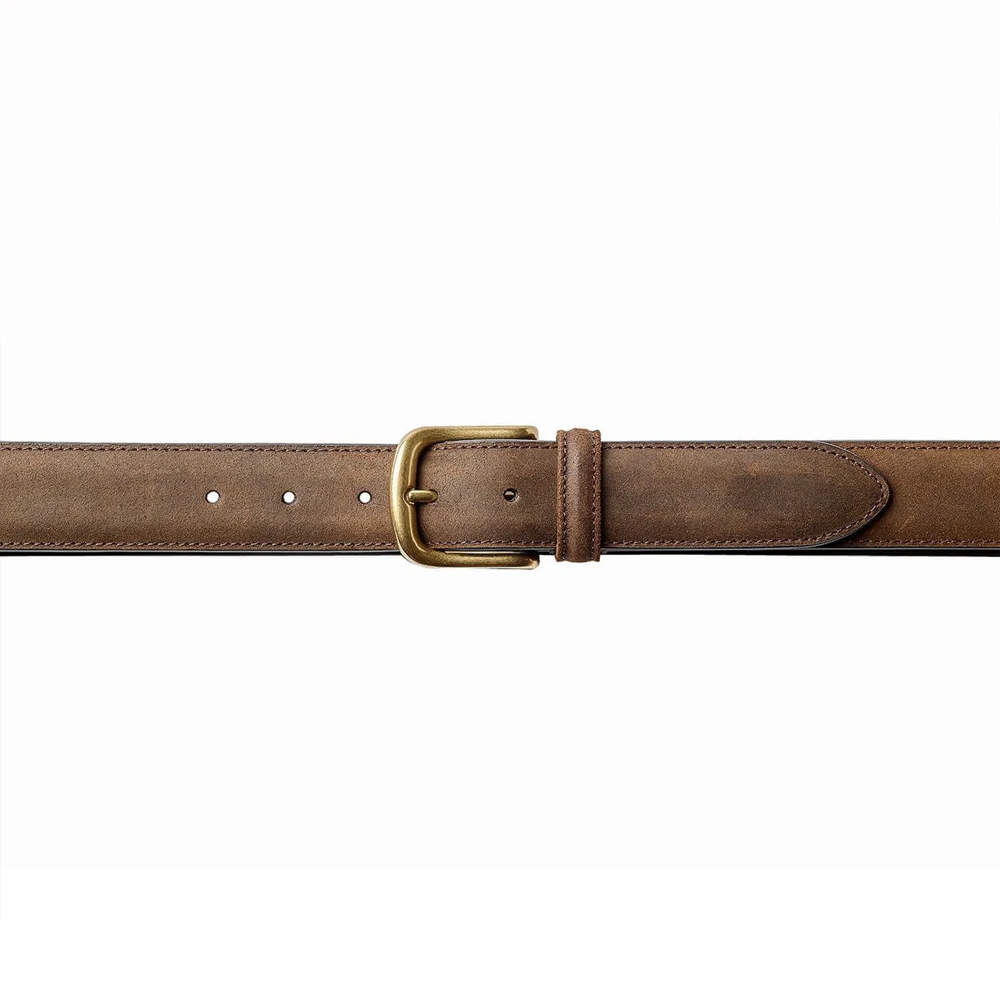 Belt Dark Brown Rough-Out Suede