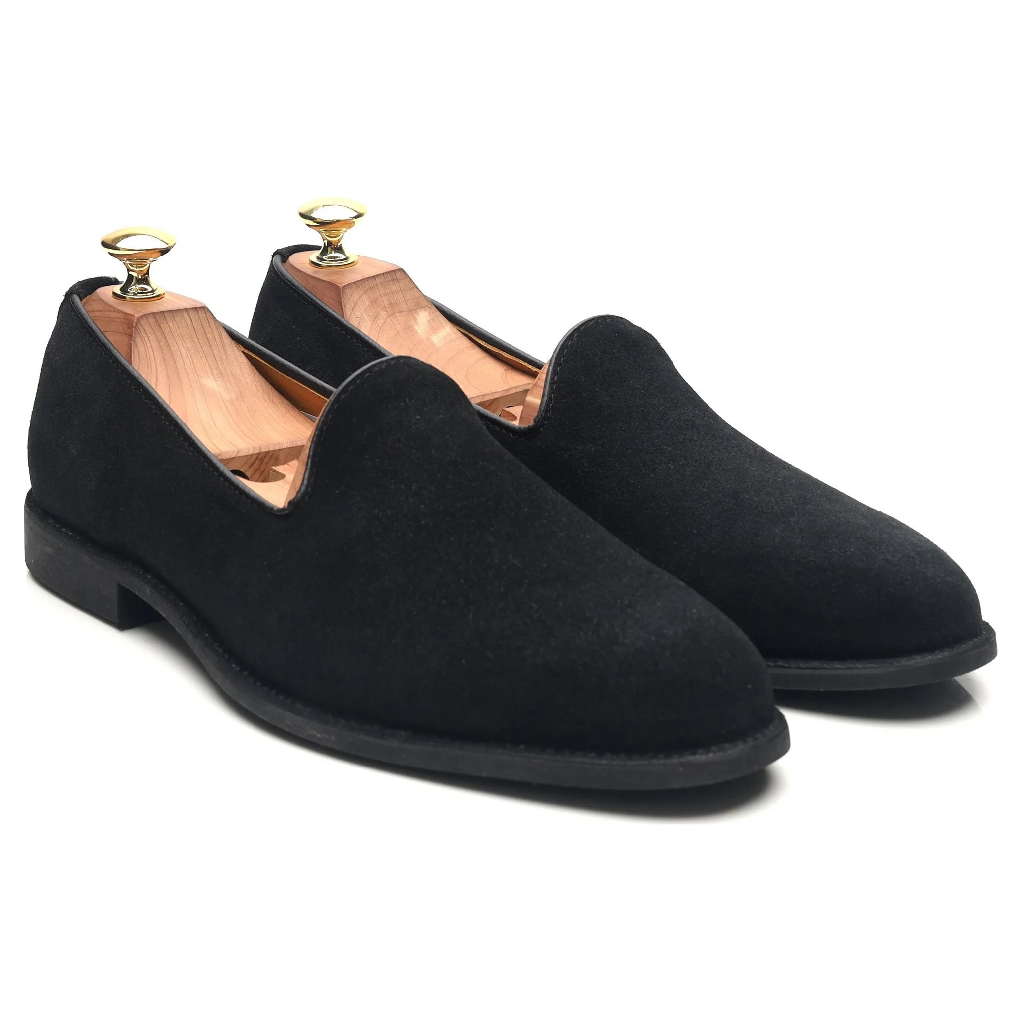 Black Suede Loafers UK 8