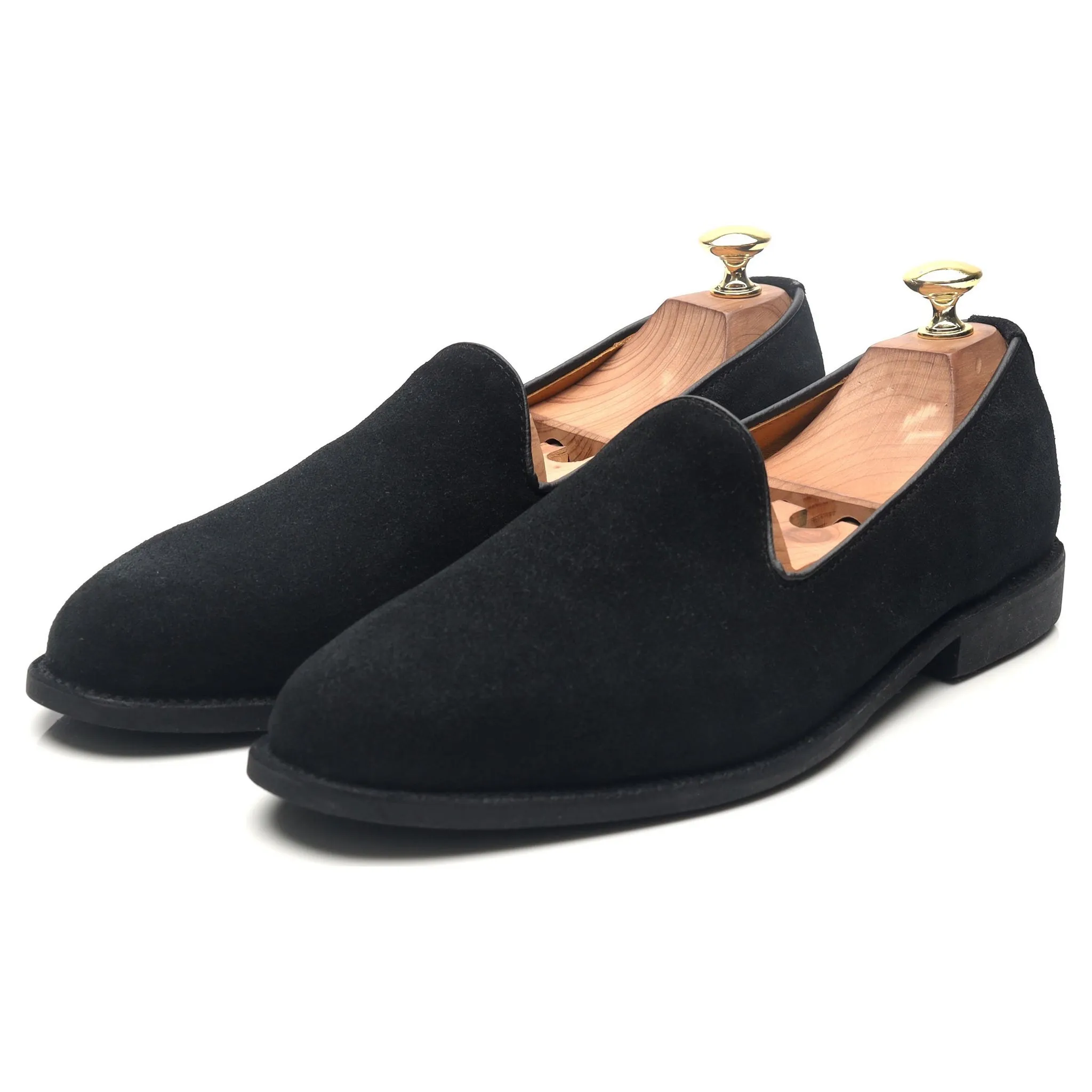 Black Suede Loafers UK 8