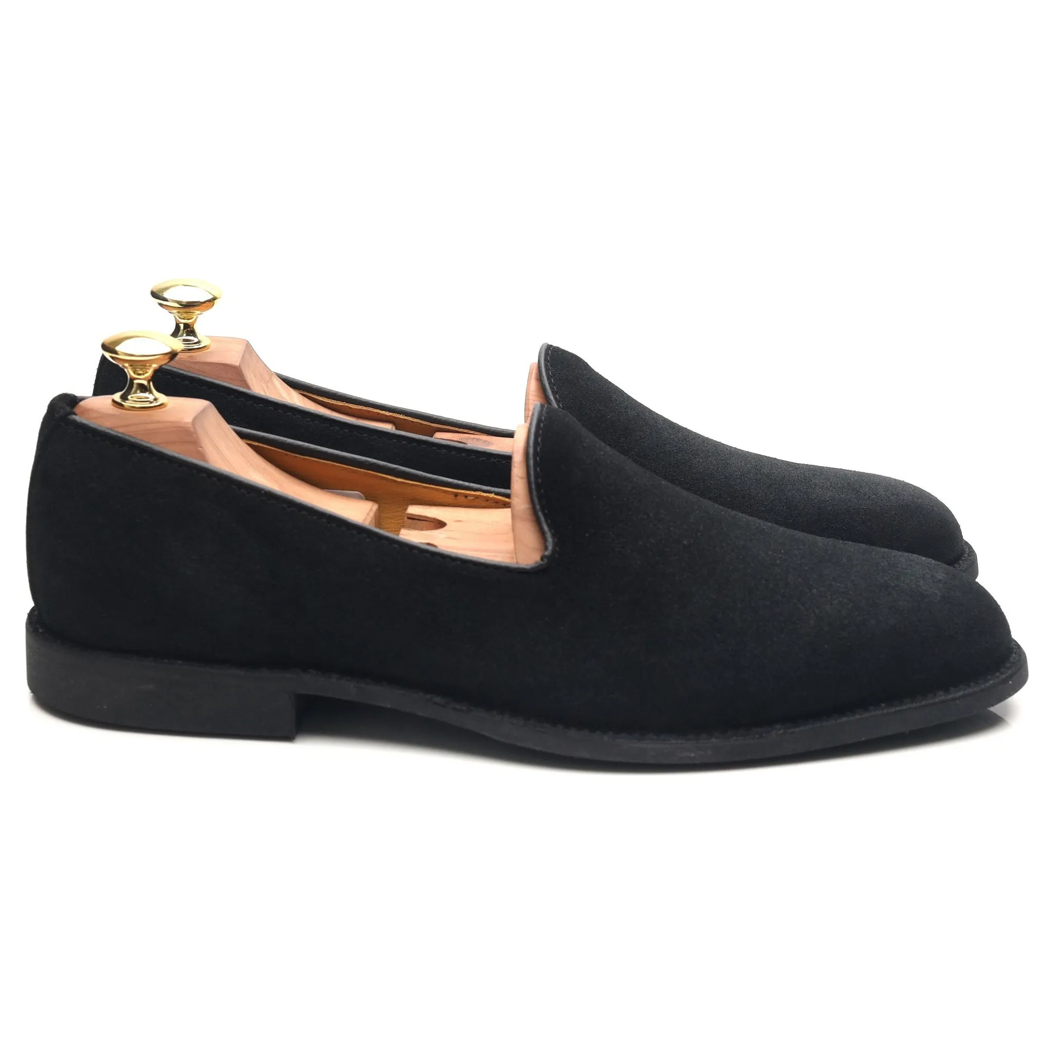 Black Suede Loafers UK 8