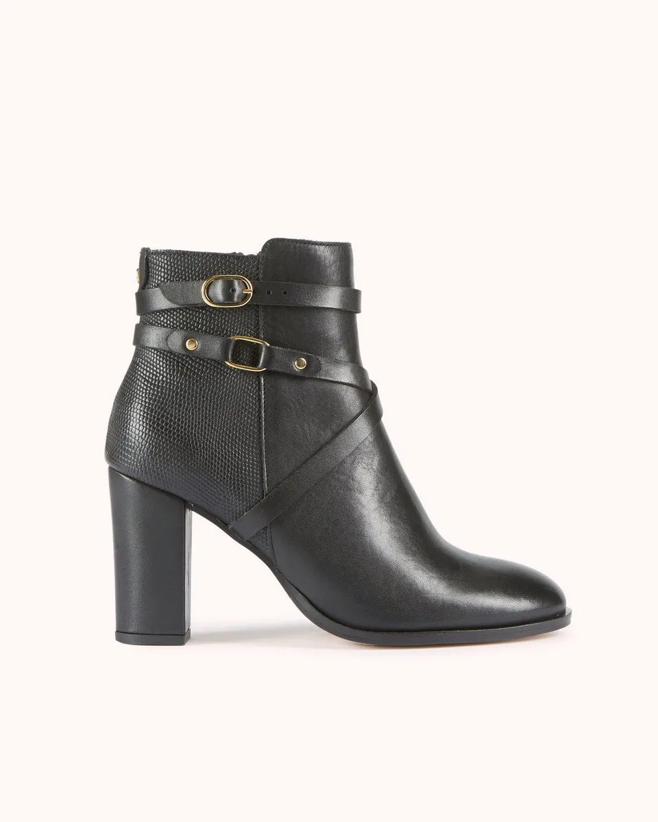 Bottines En Cuir Valerana - Noir