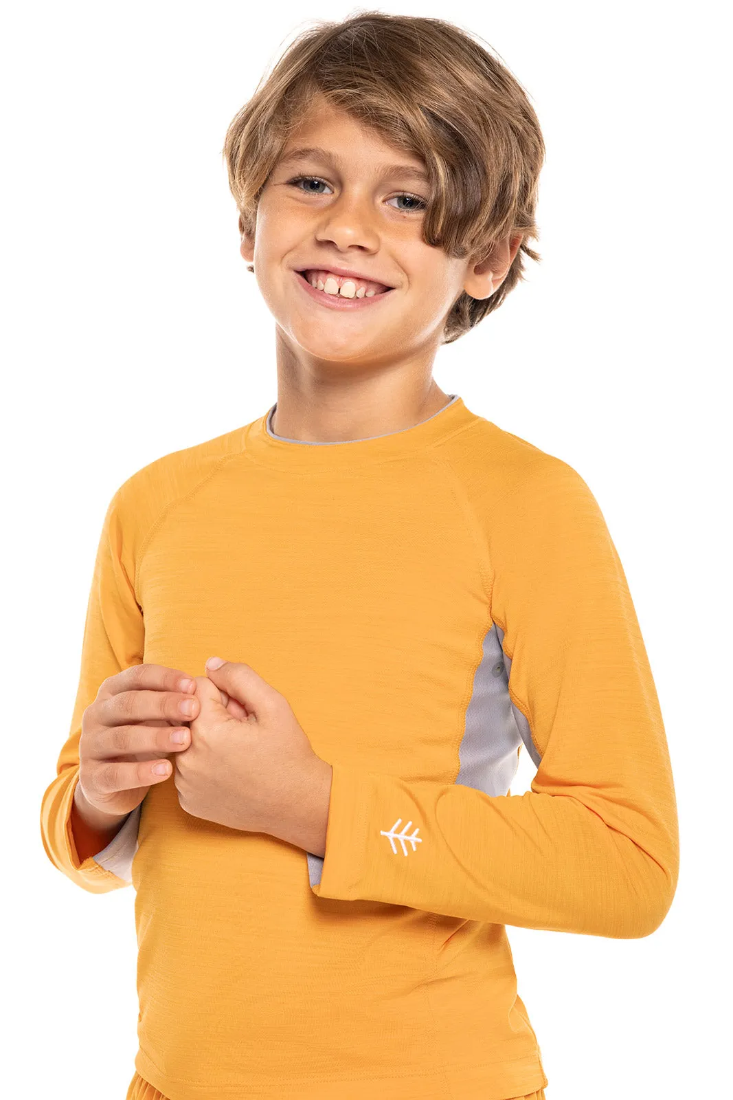 Boy's Ultimate Long Sleeve Rash Guard  |  Apricot Crush Line