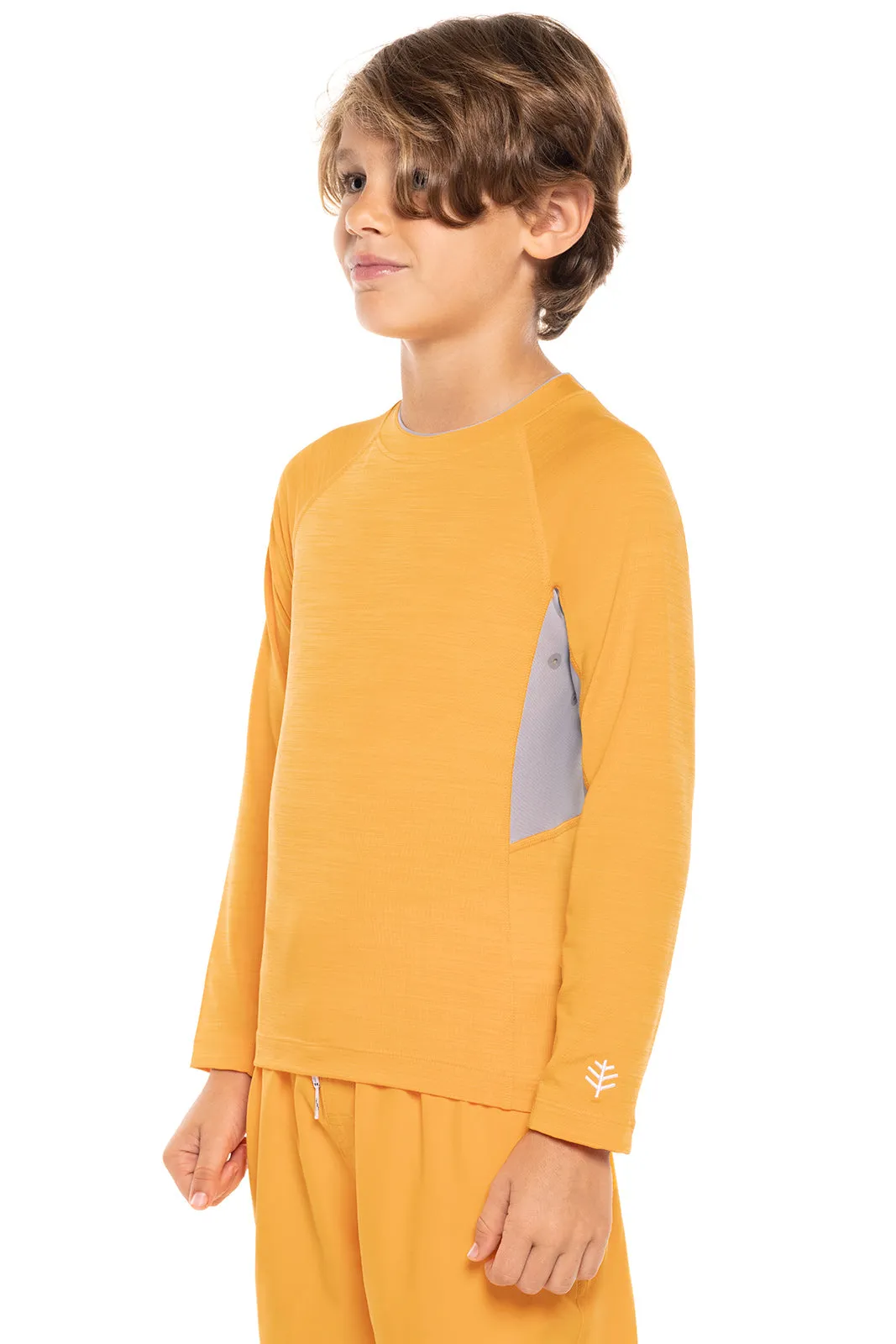 Boy's Ultimate Long Sleeve Rash Guard  |  Apricot Crush Line