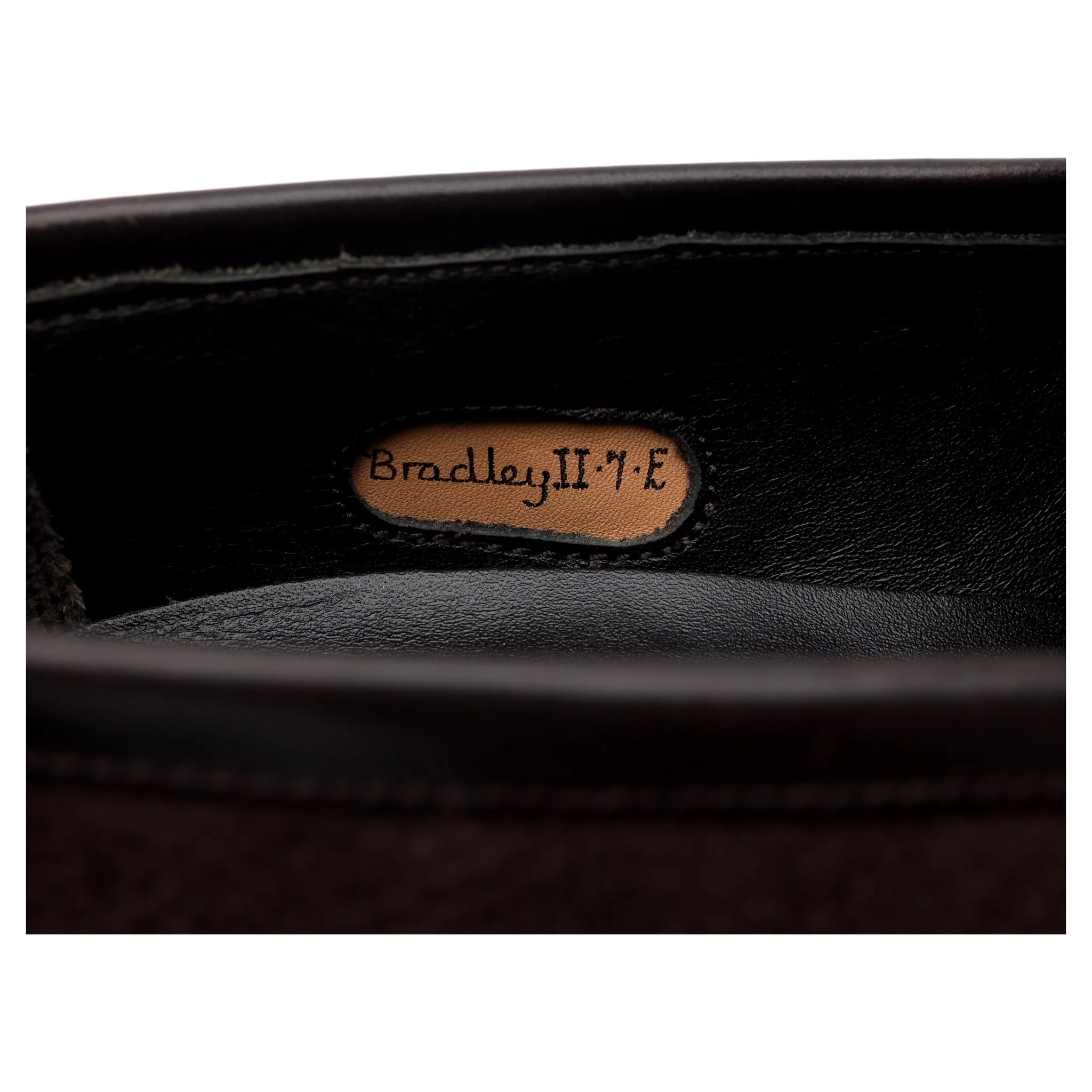 'Bradley 2' Dark Brown Grain Suede Loafer UK 6 - 7