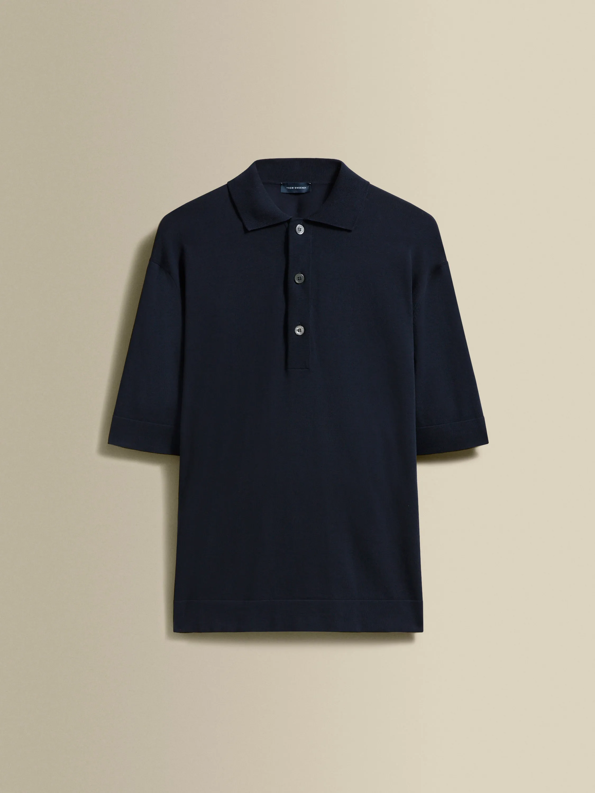 Crepe Cotton Polo Shirt