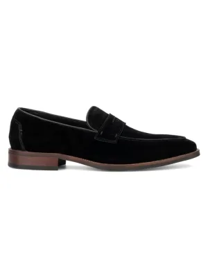 Davis Vintage Foundry Co. Suede Loafers, Black