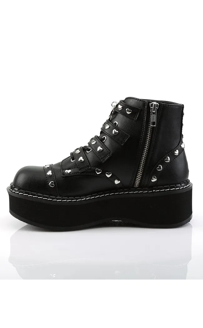 EMILY-315 Black Ankle Boots