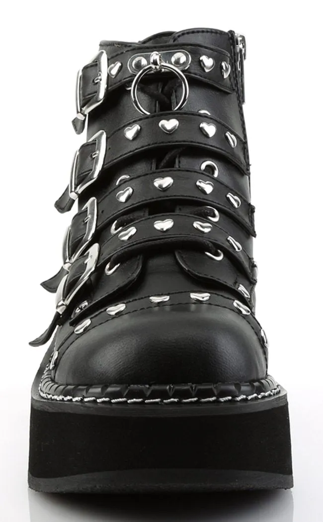 EMILY-315 Black Ankle Boots