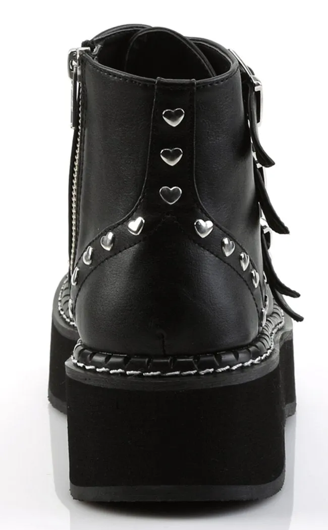 EMILY-315 Black Ankle Boots