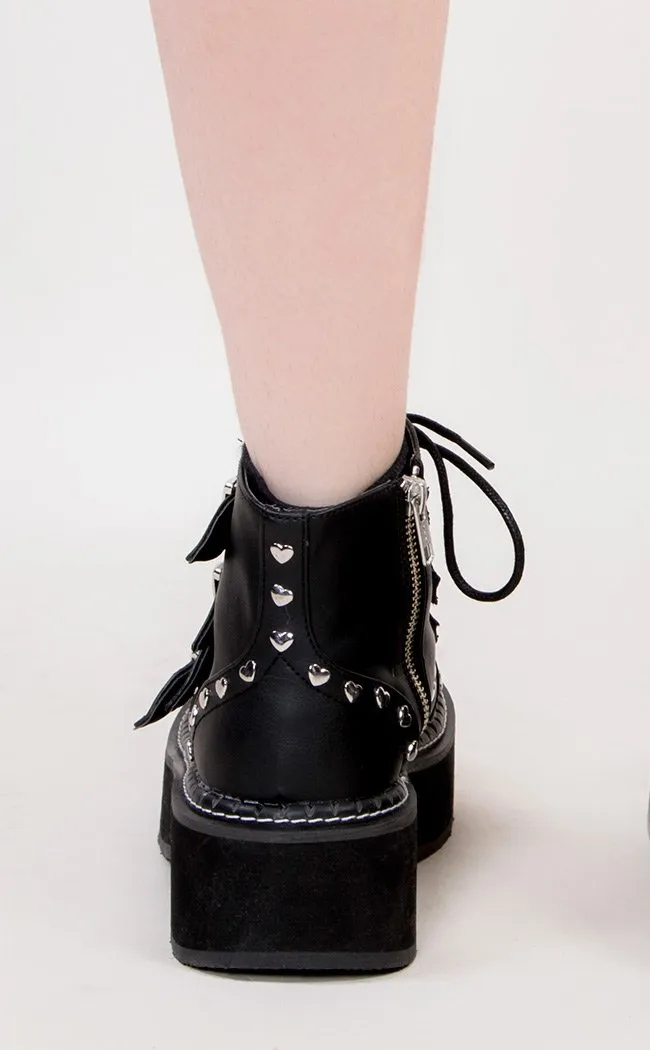 EMILY-315 Black Ankle Boots