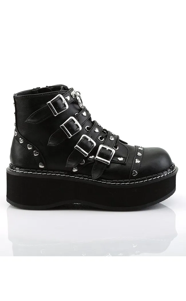 EMILY-315 Black Ankle Boots