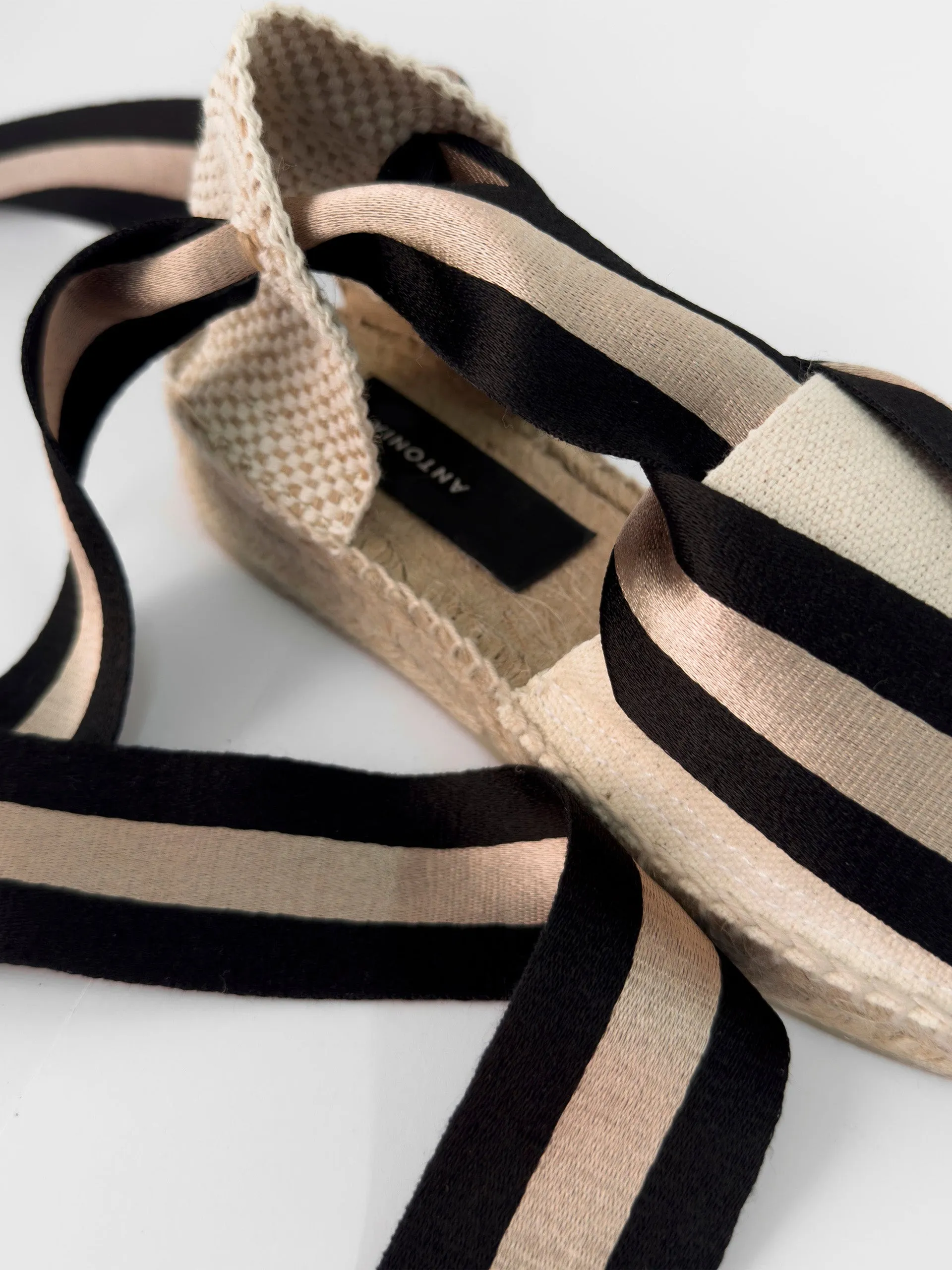 Exclusive three stripe Amalia espadrilles