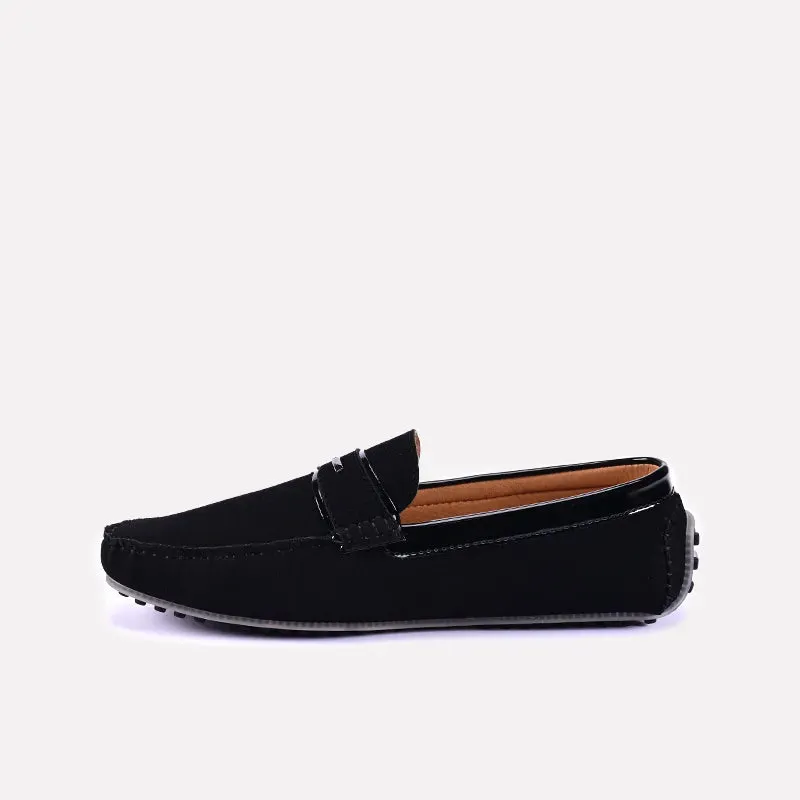 Ferguson Black Classic Suede Loafers 0130833