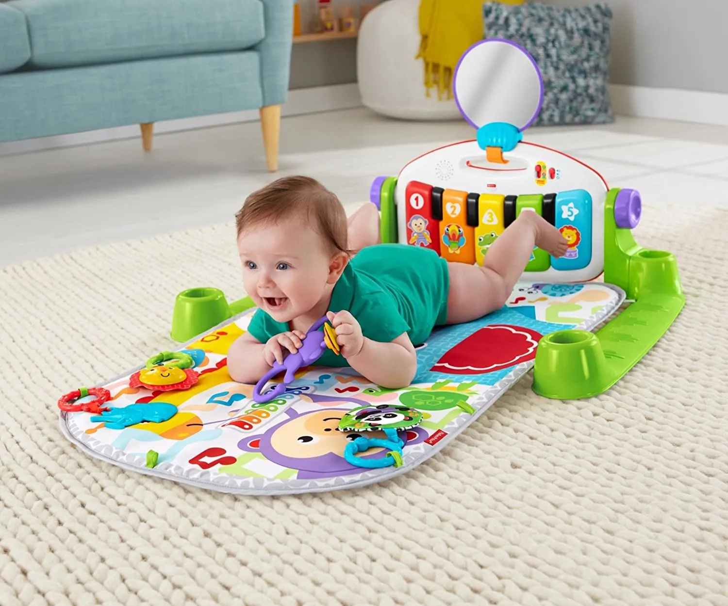 Fisher-Price Deluxe Kick & Play Piano Gym 0m 