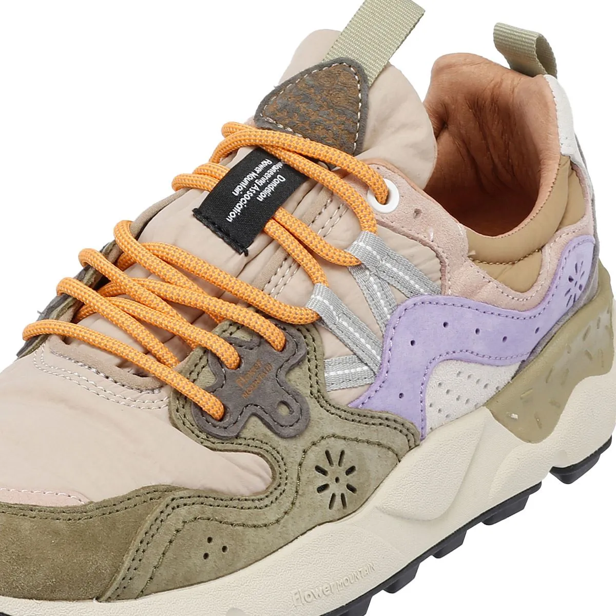 Flower Mountain Yamano 3 Suede Militare/Taupe/Violet Trainers