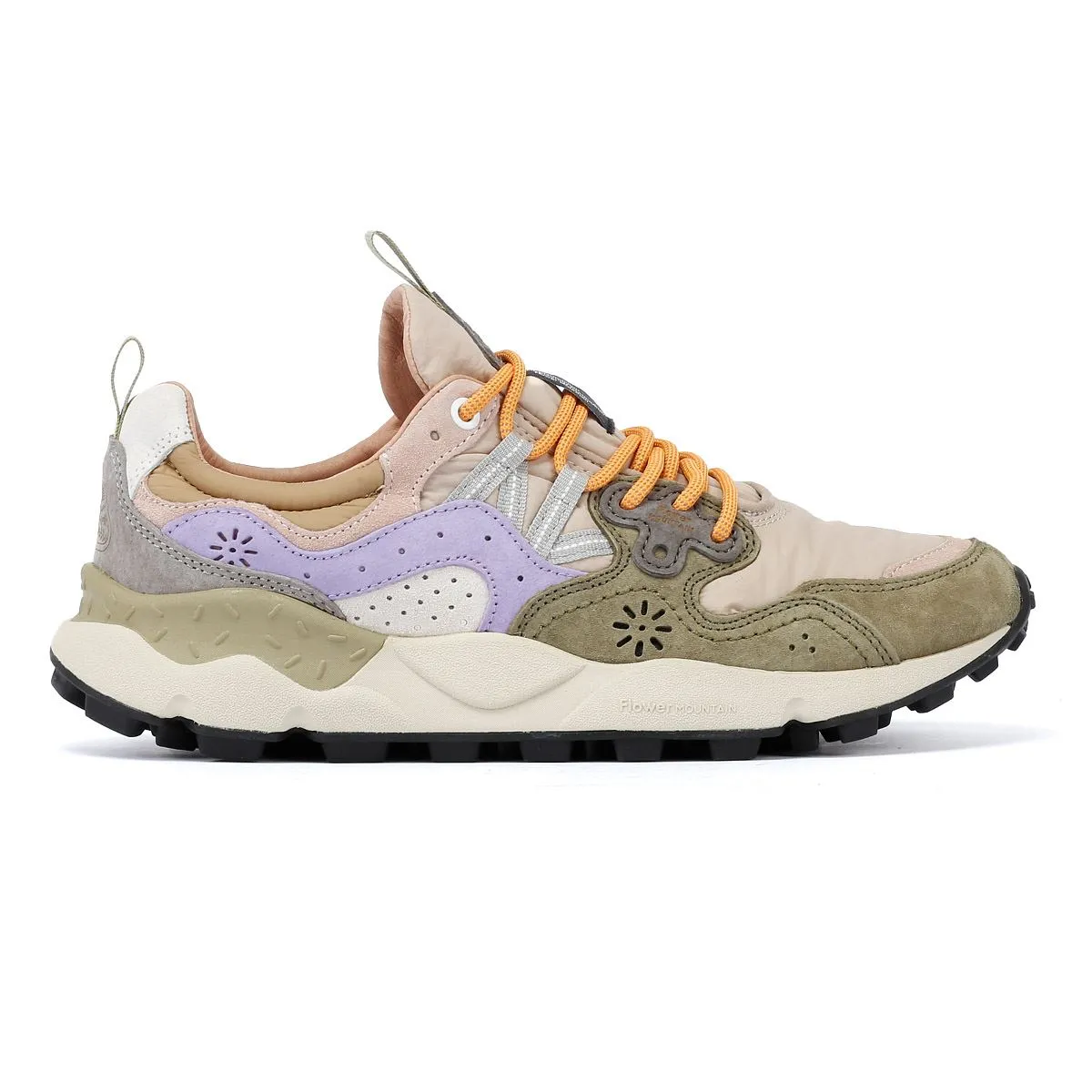 Flower Mountain Yamano 3 Suede Militare/Taupe/Violet Trainers