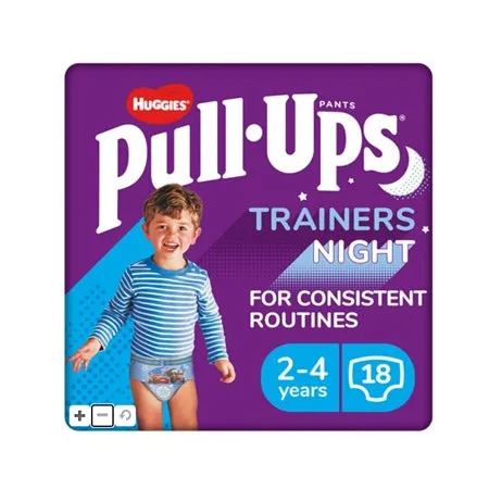 Huggies Pull Ups Night Time Boy 2 - 4 Years (18 Pack)