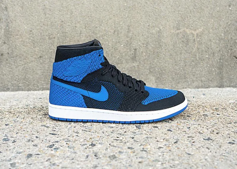 JORDAN - Men - Air Jordan 1 Retro High Flyknit - Black/Royal/White