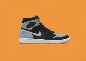 JORDAN - Men - Air Jordan 1 Retro High Flyknit - Black/Wolf Grey