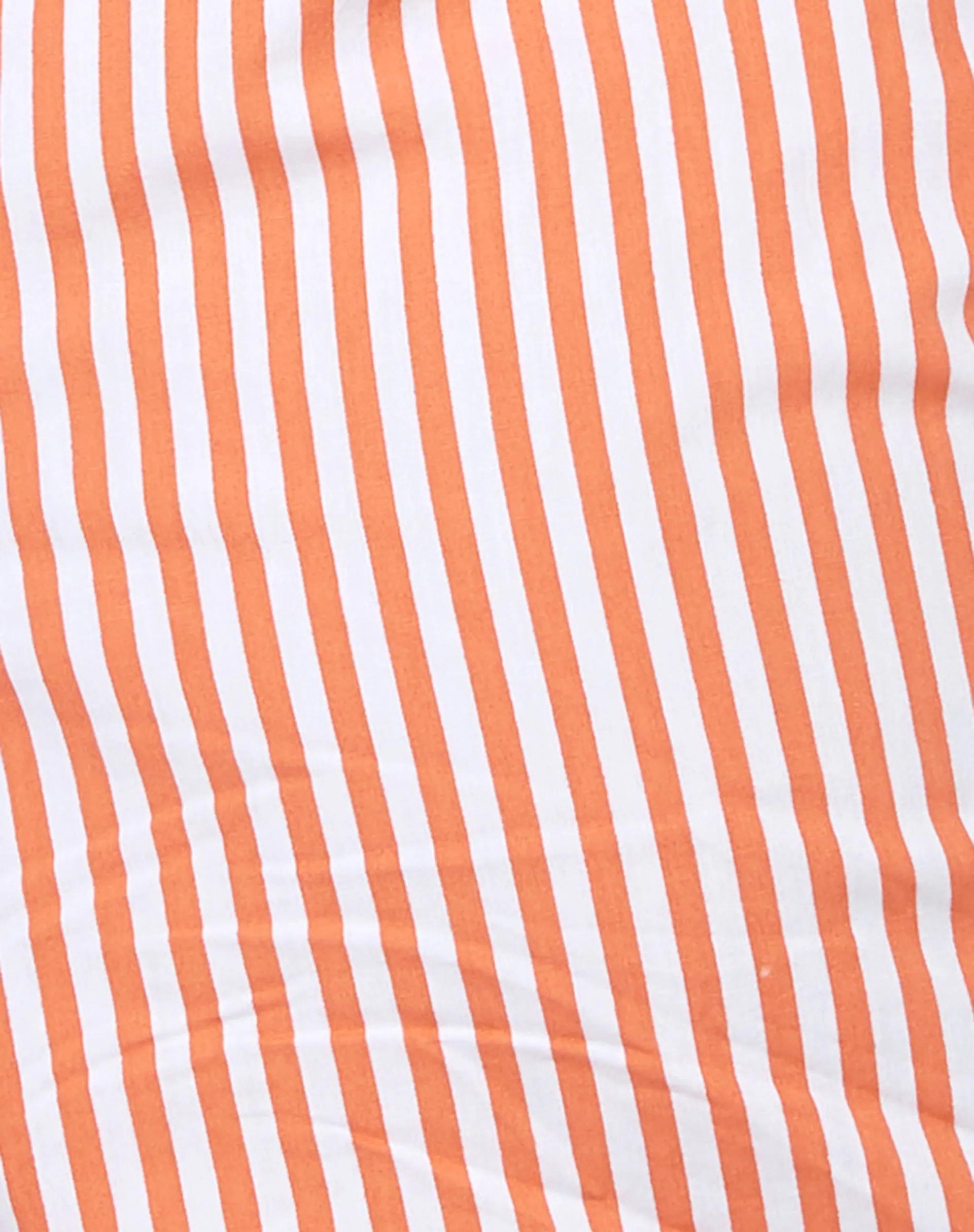 Lala Shorts in Vertical Stripe Orange