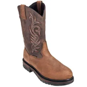 LAREDO MEN'S TAN CHEYENNE WATERPROOF STEEL TOE BOOT - 68132