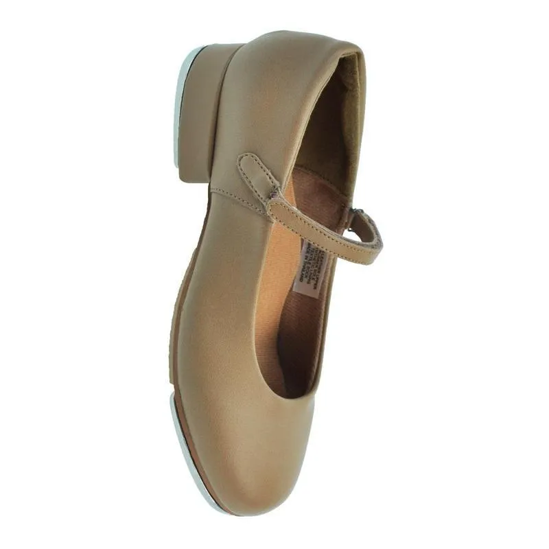 Leo's LS3311 Ladies Buckled Tan Mary Jane Tap Shoe