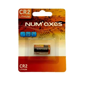 Lithium battery Num'axes 3V CR2, orange