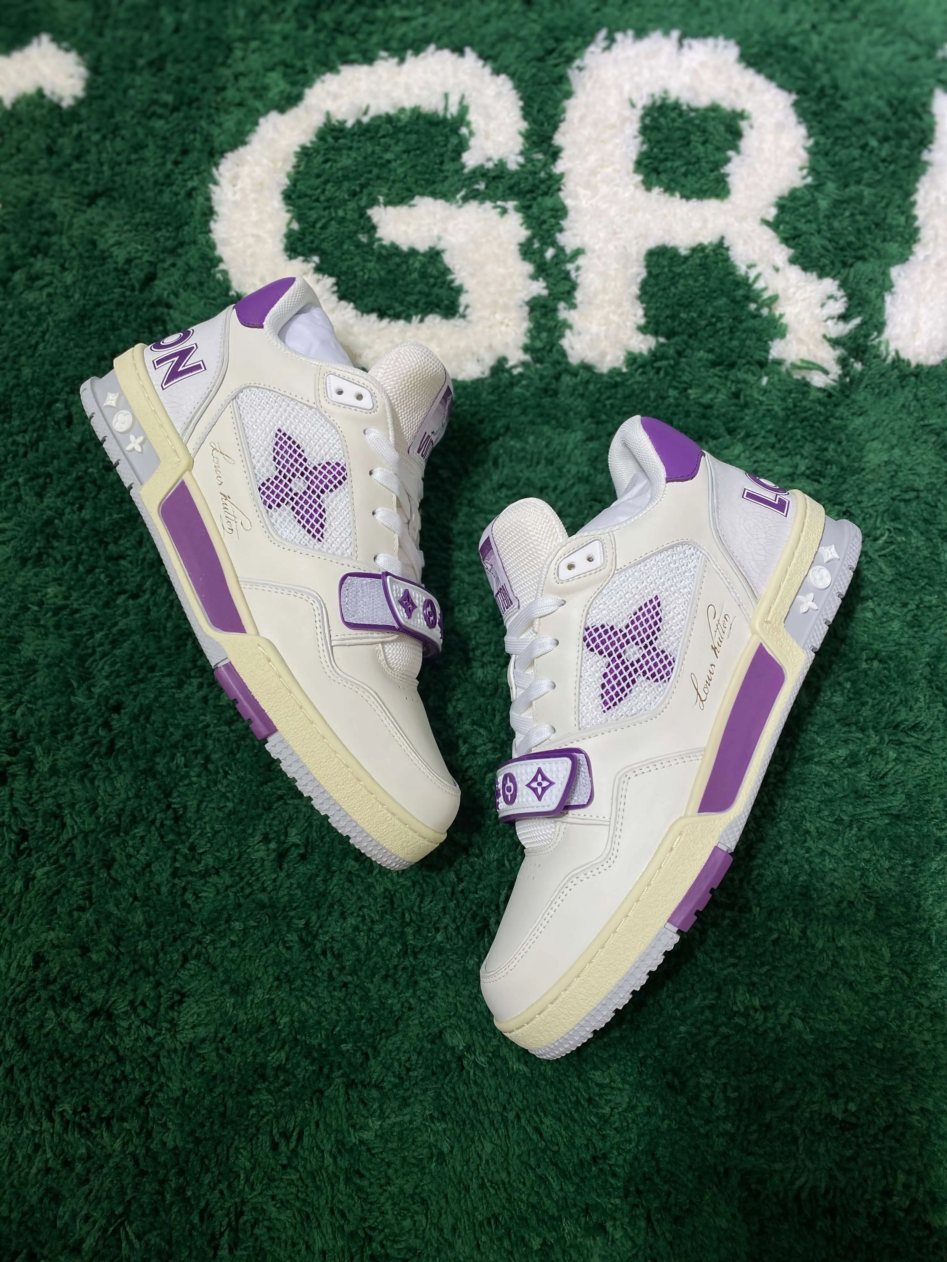 Louis Vuitton LV Trainer Violet Mesh Sneaker