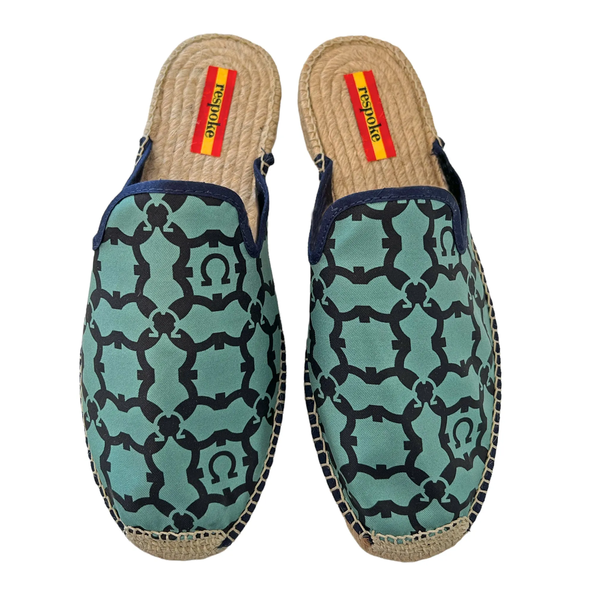 LUIS Turquoise Mule Espadrilles