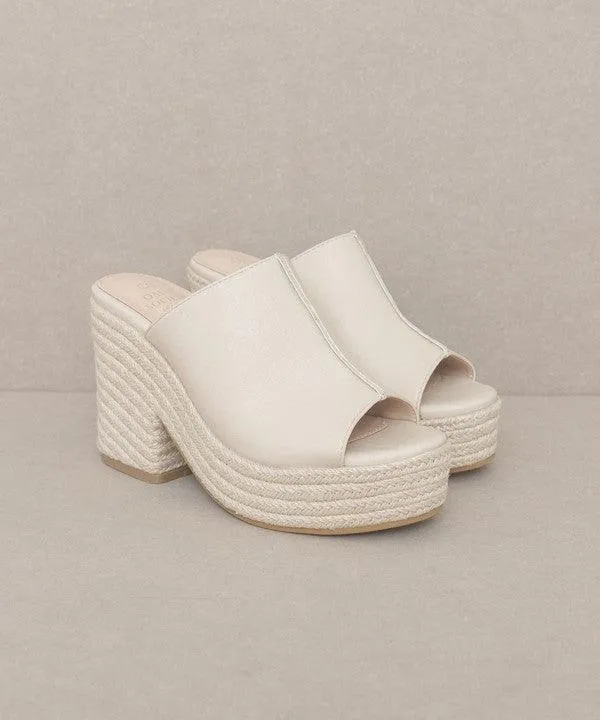 Melissa Espadrille Platform Slide