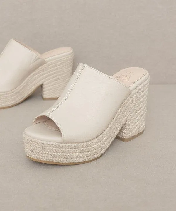 Melissa Espadrille Platform Slide