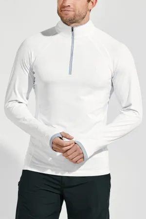 Men's Ultimate Half-Zip Rash Guard  |  White