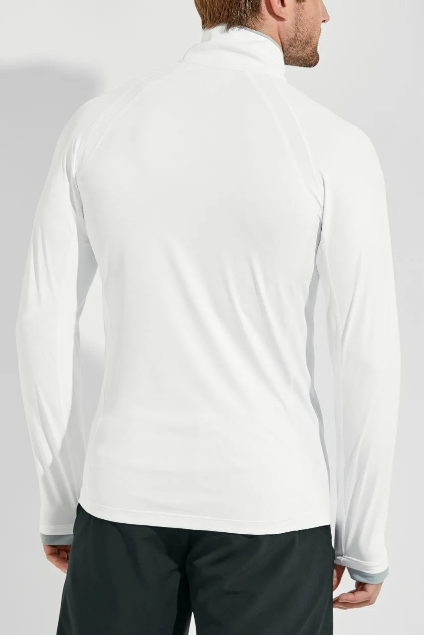 Men's Ultimate Half-Zip Rash Guard  |  White