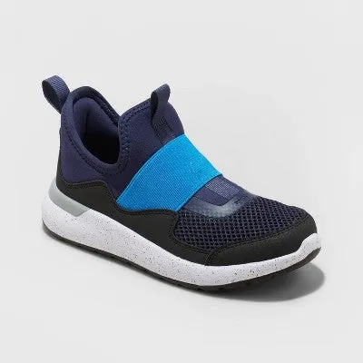 New - Kids' Fern Slip-On Performance Sneakers - All in Motion Black/Navy 6