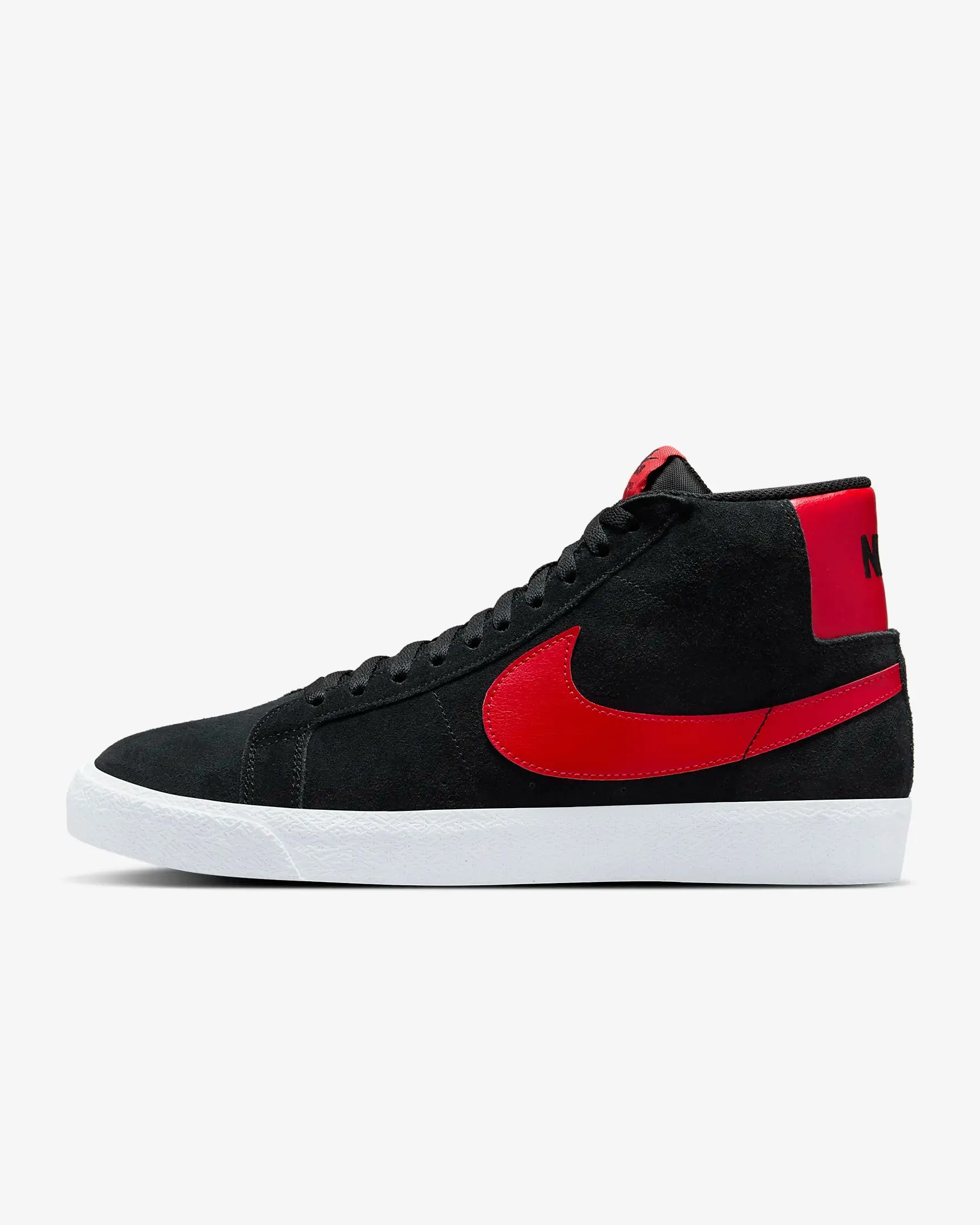 Nike SB Zoom Blazer MidSkate Shoes - BLACK/UNIVERSITY RED