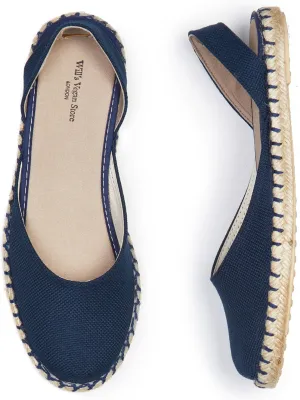 Recycled Espadrille Slingbacks