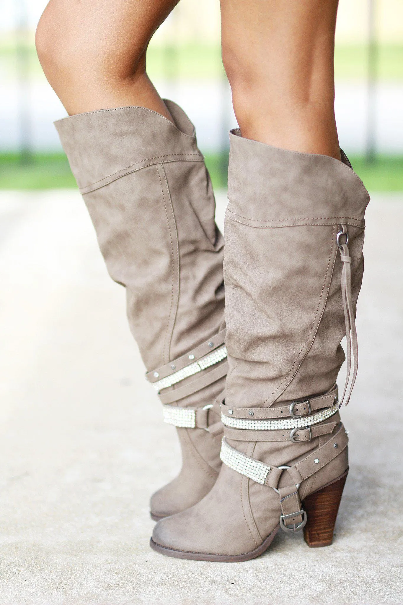 Stacey Taupe Boots