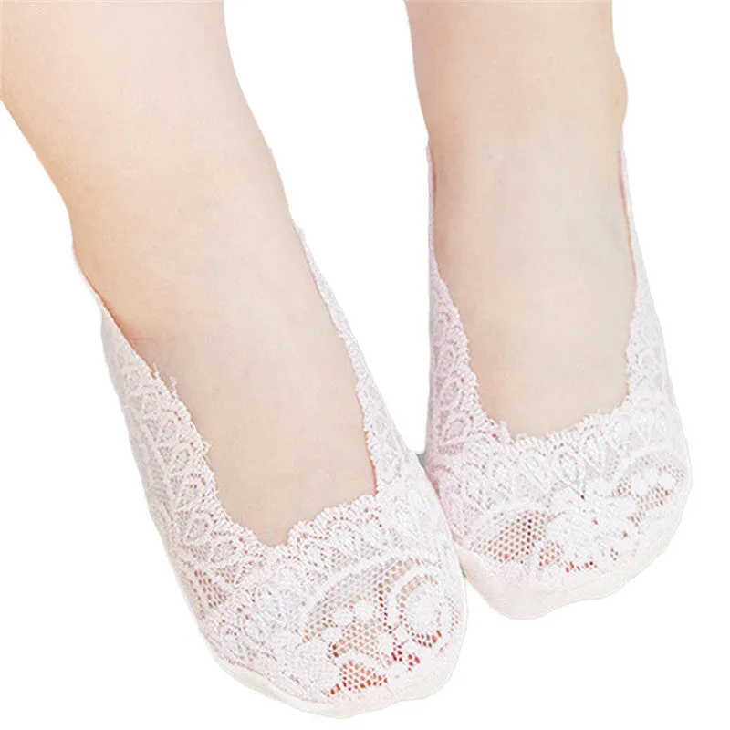 Summer Solid Lace Socks