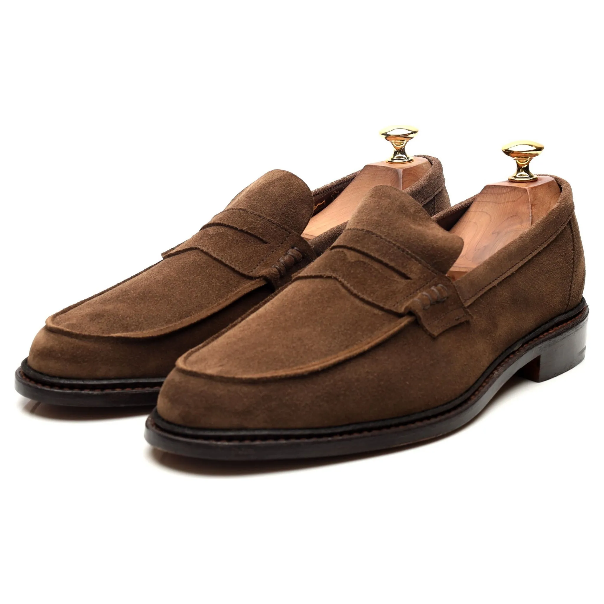 Sunspel Brown Suede Loafers UK 9