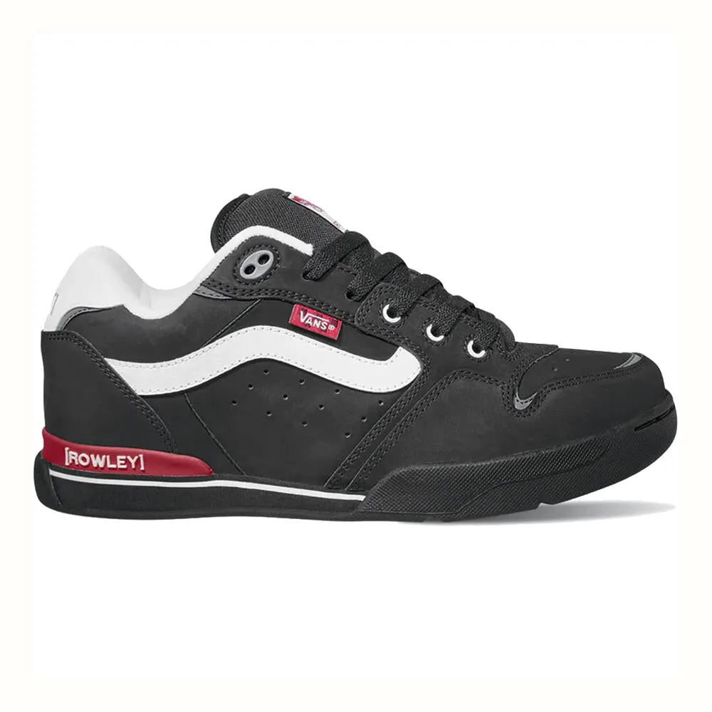 Vans Rowley XLT Black White Red Skate Shoes